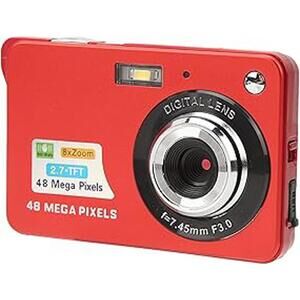 Digital Camera, FHD 4K 48MP Digital Point and Shoot Camera with 2.7 Inch LCD D